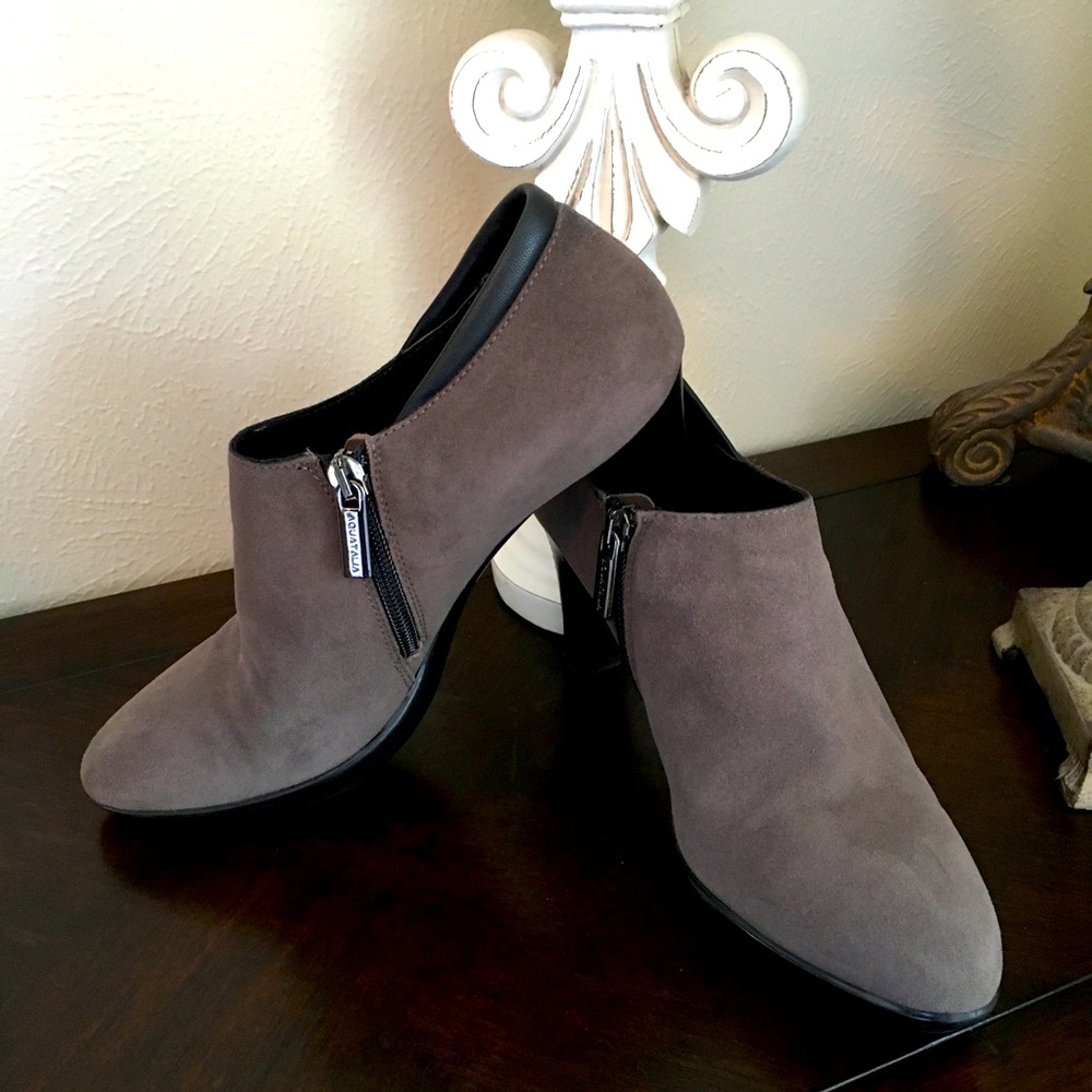 AQUATALIA Ruby Suede Ankle Boots Taupe EU37.5